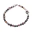 Bratara Turmalina multicolora sfere cu element argintiu, 4-6mm
