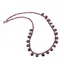 Colier Granat briolete si discuri fatetate, 3-10mm