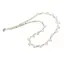 Colier Prehnit briolete si discuri fatetate, 4-8mm