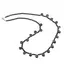 Colier Spinel briolete 8mm si Turmalina neagra discuri fatetate 3mm