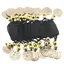 Bratara belly dance cu monede aurii elastica, negru