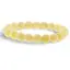 Bratara din Agat Lemon 10mm, pe elastic, 19cm, sfere mate
