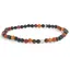 Bratara din Agat Rosu Dantelat 4-4,5mm, pe elastic, 19cm, sfere mate