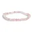 Bratara din Cuart Cherry 4mm, pe elastic, 19cm, sfere mate