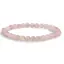 Bratara din Cuart Cherry 6mm, pe elastic, 19cm, sfere mate
