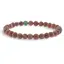 Bratara din Jasp Poppy 6mm, pe elastic, 19cm, sfere mate