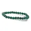 Bratara din Malachit sintetic 6mm, pe elastic, 19cm, sfere mate
