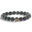 Bratara din Obsidian Auriu 10mm, pe elastic, 19cm, sfere mate