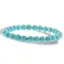 Bratara din Turcoaz Albastru 8mm, pe elastic, 19cm, sfere mate