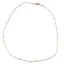 Lant din cupru placat cu aur roz 18k model Figaro plat, 33cm