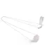 Lantisor de argint 925 reglabil cu pandantiv Cuart roz