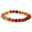 Bratara din Agat Portocaliu Spider 8mm, pe elastic, 19cm, sfere mate