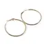 Cercei din cupru placat cu aur galben 18k rotunzi mici, 40mm