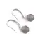 Cercei cu agatatoare Labradorit si baza de Argint 925 cu zirconii, 9mm