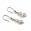 Cercei cu agatatoare Perle de cultura albe cu Argint 925, 4-6mm