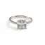 Inel reglabil Cupru placat cu Aur roz 14k, model clasic cu zirconiu alb