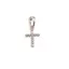 Pandantiv cupru placat cu aur roz 14k model cruce, 12mm