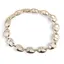 Bratara din cupru placat cu aur galben 18k, model hollow
