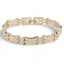 Bratara din cupru placat cu aur galben 18k, model litera H
