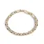 Bratara din cupru placat cu aur galben 18k, model rombic