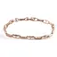 Bratara din cupru placat cu aur roz 18k, model hollow