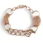 Bratara din cupru placat cu aur roz 18k, model mix