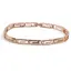 Bratara din cupru placat cu aur roz 18k, model tablite decupate