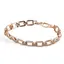 Bratara din cupru placat cu aur roz 18k, model zale box cu zirconii
