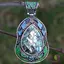 Pandantiv scoica abalone cu montura 72x40x10mm