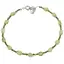 Bratara Peridot si Agat verde sfere si banuti cu Argint 925, 2-6mm