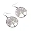 Cercei cu agatatoare Cristal de stanca chips pomul vietii, 30mm