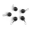 Pandantiv Turmalina neagra sfera 12mm si elemente din metal