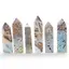 Turn / Obelisc din Agat Druzy Electroplacat