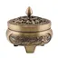 Vas din bronz pentru ardere tamaie si ierburi parfumate cu dragoni, 8cm