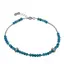 Bratara Apatit discuri fatetate cu Argint 925, 3mm