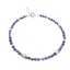 Bratara Lapis Lazuli si Sodalit sfere fatetate cu Argint 925, 3-4mm