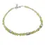 Bratara Peridot sfere si discuri cu Argint 925, 3-4mm