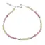Bratara Peridot si Turmalina roz cu elemente din Argint 925, 3mm