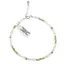 Bratara Piatra lunii si Peridot discuri fatetate si Argint 925, 3-4mm