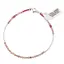 Bratara Rodocrozit, Rubin si Coral rosu cu Argint 925, 2-3mm