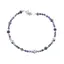 Bratara Sodalit si Safir sfere fatetate cu Argint 925, 2-4mm
