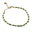 Bratara Sidef verde cuburi cu elemente aurii, 3mm