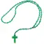 Colier rozariu Agat verde, 6mm
