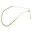 Colier Sidef verde cuburi cu elemente aurii, 3mm