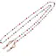 Colier / Snur pentru ochelari pastel sfere fatetate, 58cm