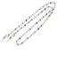 Colier / Snur pentru ochelari Perle si cristale multicolore, 60cm