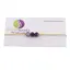 Bratara cu snur Agat mov dantelat sfere, 6mm