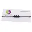 Bratara cu snur Onix negru mat sfere, 6mm
