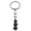 Breloc Bronzit trei sfere, 8-10mm