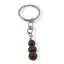 Breloc Obsidian mahon trei sfere, 8-10mm